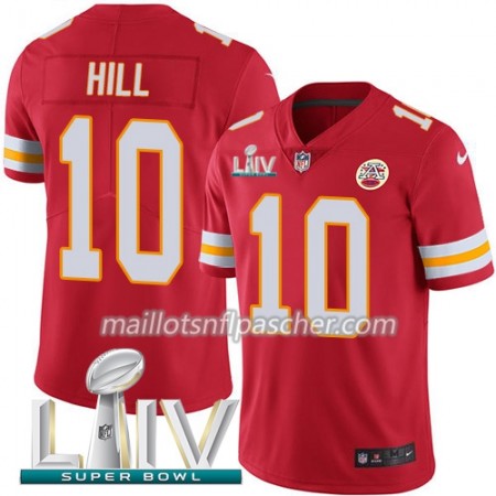 Maillot Kansas City Chiefs Tyreek Hill 10 Nike Rouge 2020 Super Bowl LIV - Homme